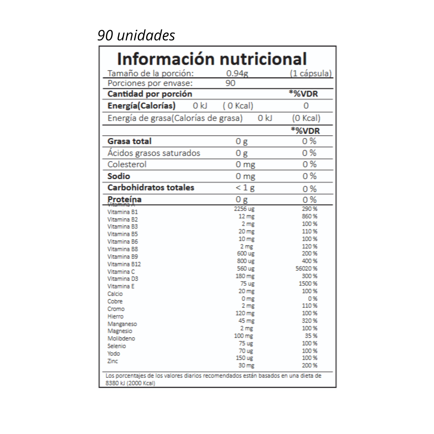 Multivitamínico en Cápsulas (One Per Day)